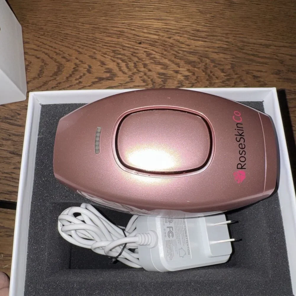 RoseSkinCo IPL Hair Removal Device Pink Corded Electric CE FCC RoHS Certified